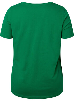 Cotton t-shirt with text print, Jolly Green W. New, Packshot image number 1