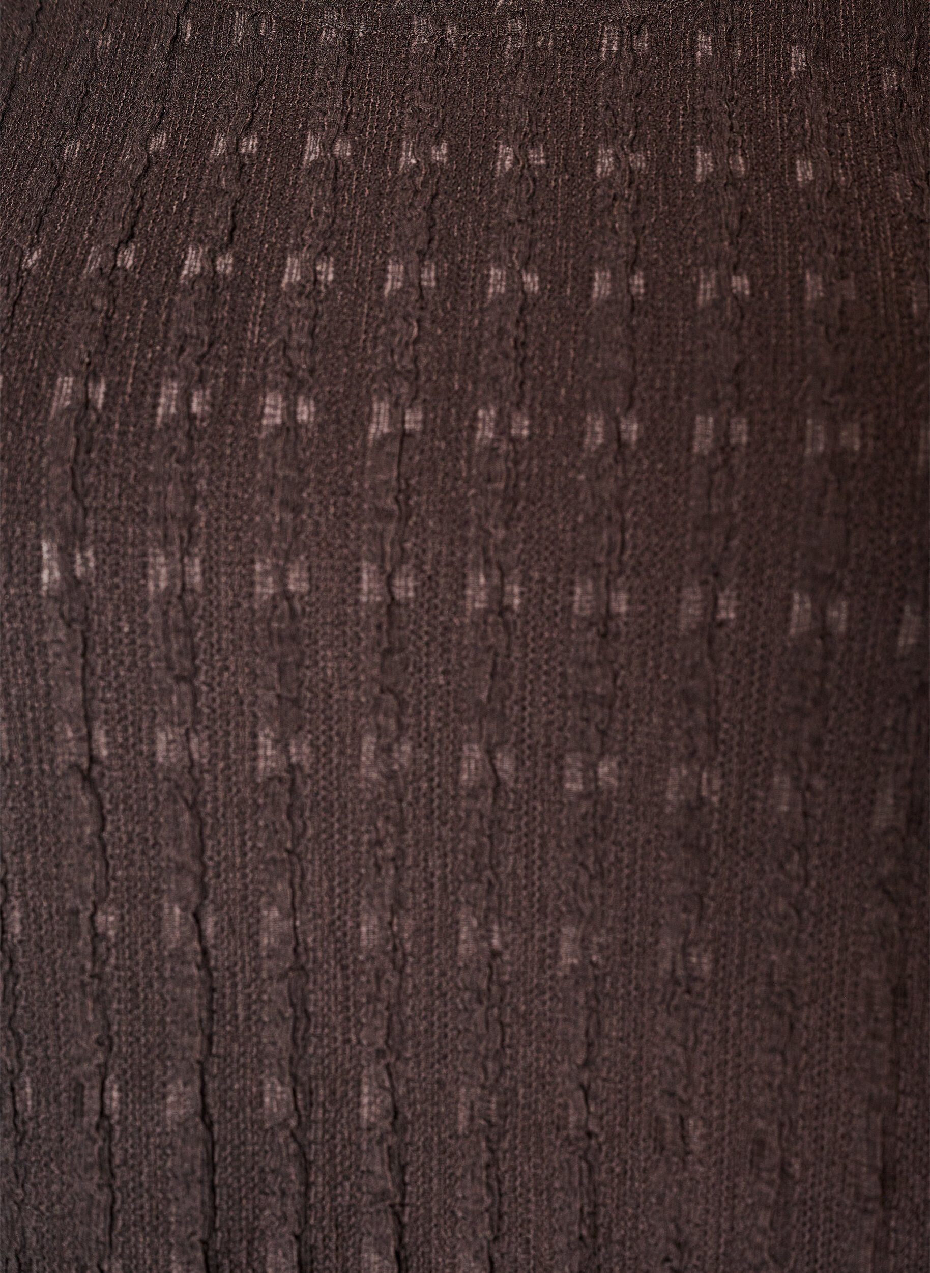 ZizzifashionStructured blouse with ruffle hem, Brown, Packshot image number 2
