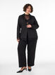Blazer with lace trim, Black, Model image number 1