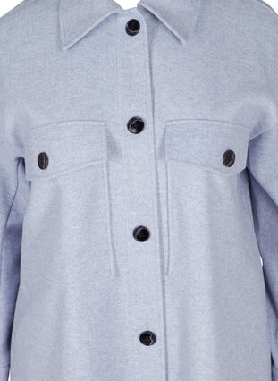 Shirt jacket with buttons and chest pockets, Serenity Mel., Packshot image number 2