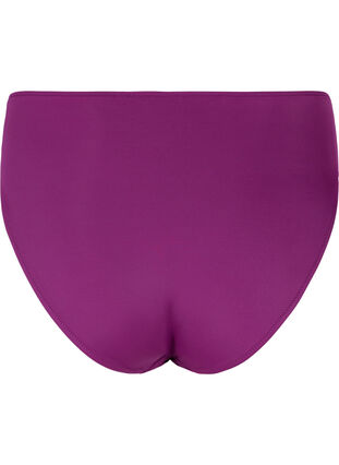 High-waisted bikini bottoms, Dark Purple, Packshot image number 1