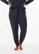Night trousers in modal with high waist, Black, Model image number 2