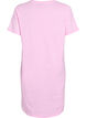 Short-sleeved nightgown in organic cotton, Rose, Packshot image number 1