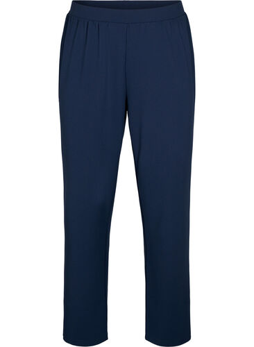 FLASH - Trousers with straight fit, Navy Blazer, Packshot image number 0