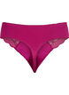 Microfiber thong with lace, Boysenberry, Packshot image number 1