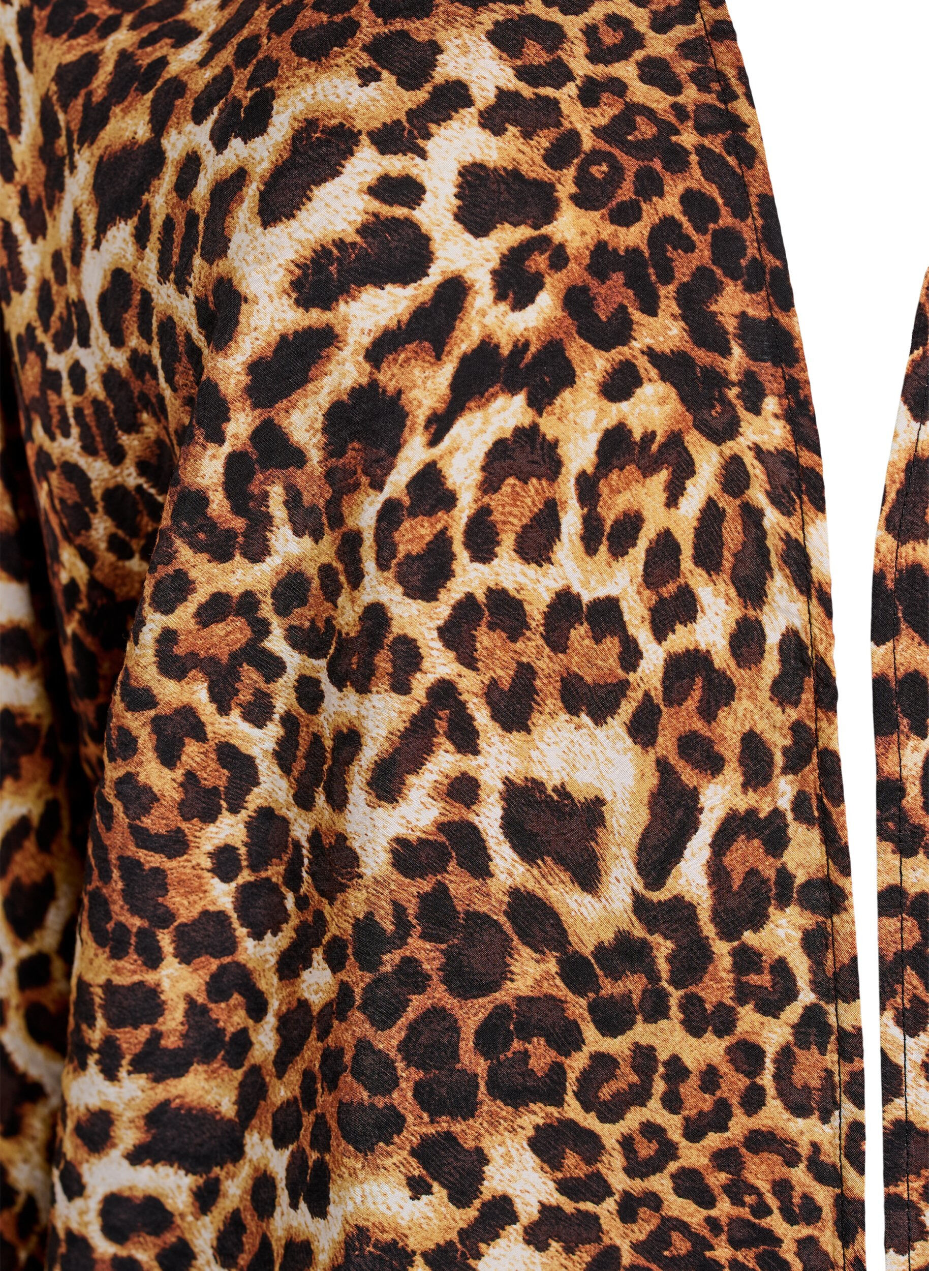 ZizzifashionViscose kimono with 3/4 sleeves, Brown, Packshot image number 2