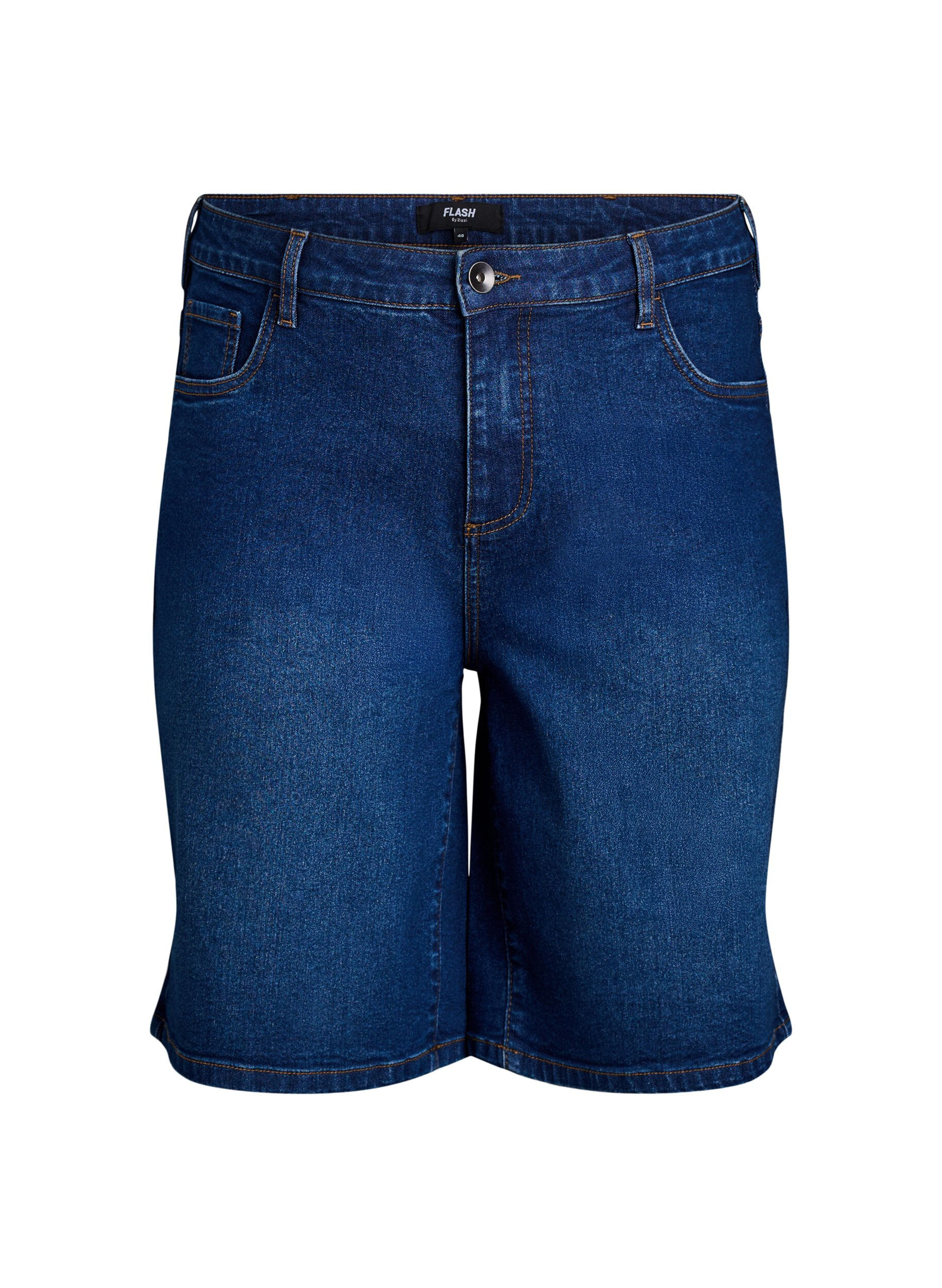 FLASH - Loose denim shorts with high waist