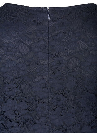 Lace dress with 3/4 sleeves, Navy Blazer, Packshot image number 2