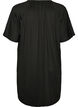 Jersey tunic with textured stripes, Black, Packshot image number 1