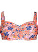 Printed bikini top, Retro Flower, Packshot image number 0
