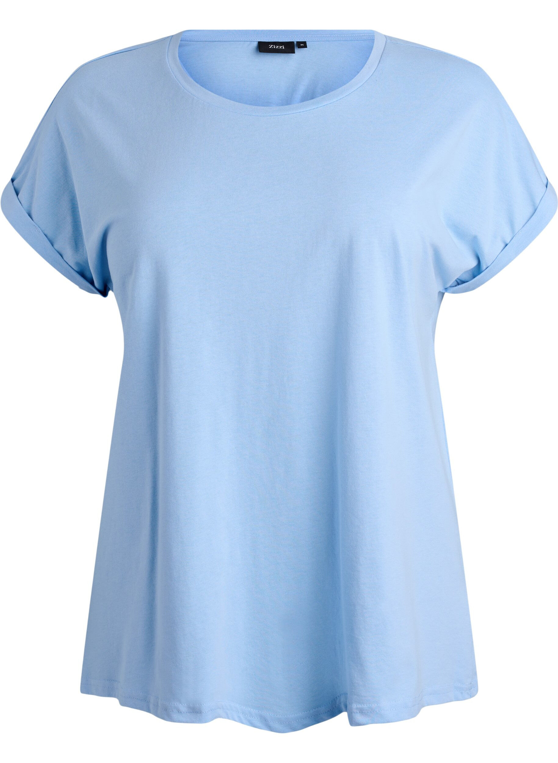 Short-sleeved t-shirt in a cotton blend