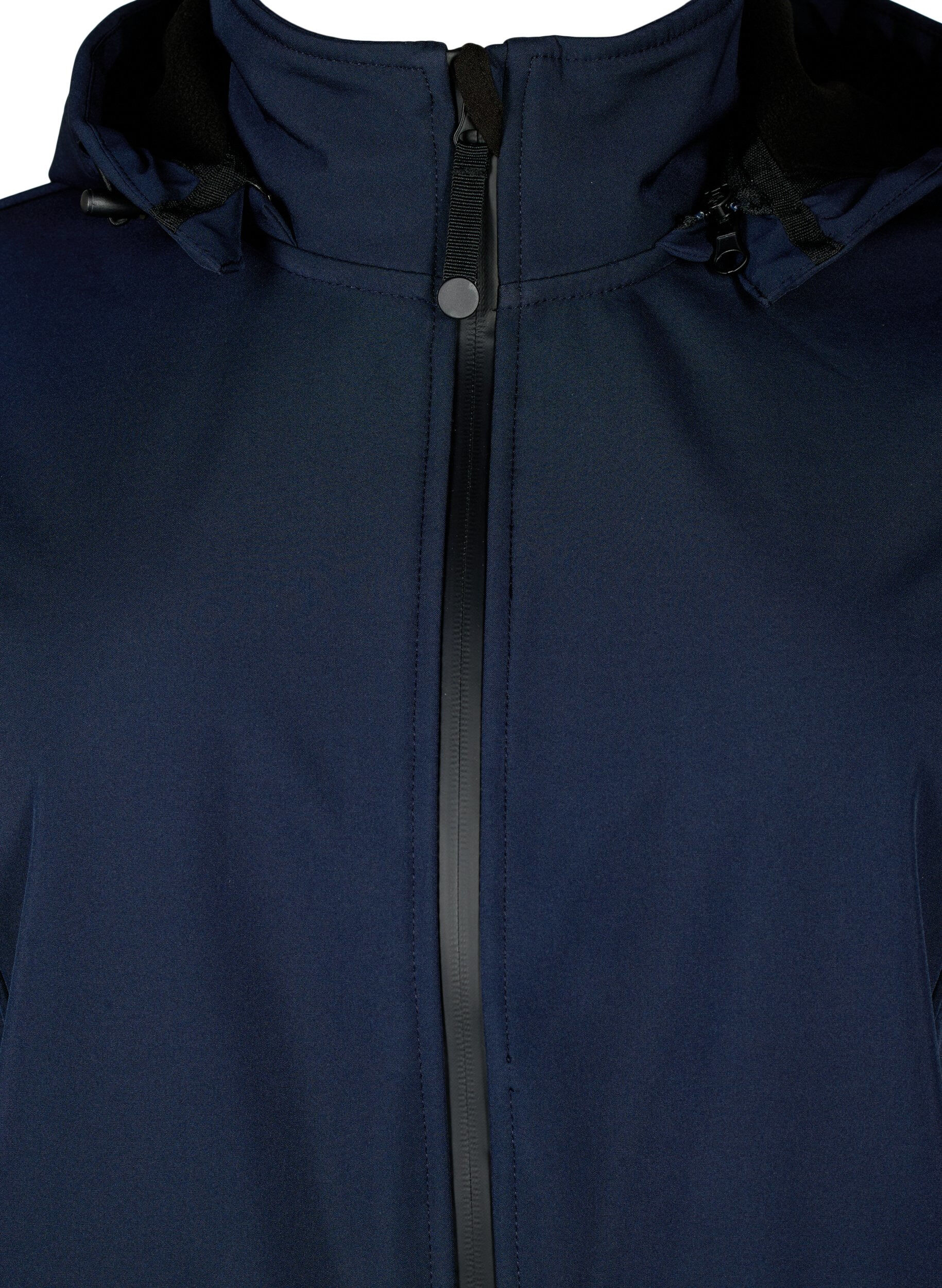 Zizzifashion Softshell jacket with detachable hood, Blue, Packshot image number 2