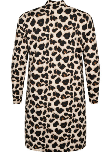 FLASH - Long sleeve dress with turtleneck, Leopard AOP, Packshot image number 1