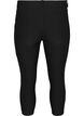 Close-fitting capri trousers in viscose blend, Black, Packshot image number 1