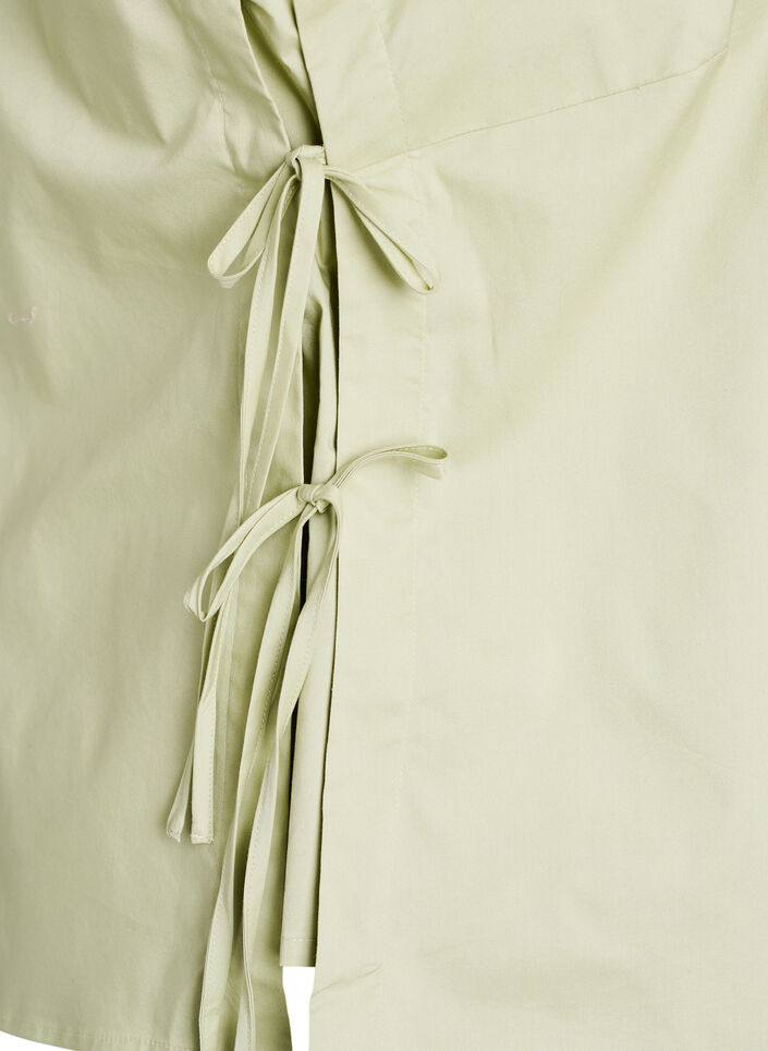 Sleeveless top with tie detail at the sides, Green, Packshot image number 3