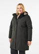 Functional parka winter coat with a hood, Raven, Model image number 0