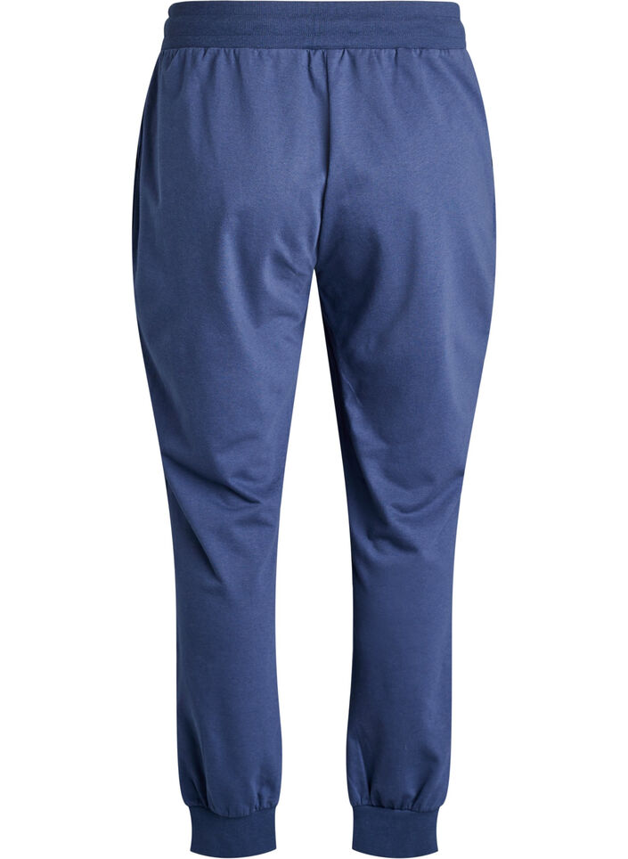 Loose tracksuit trousers with pockets, Blue, Packshot image number 1