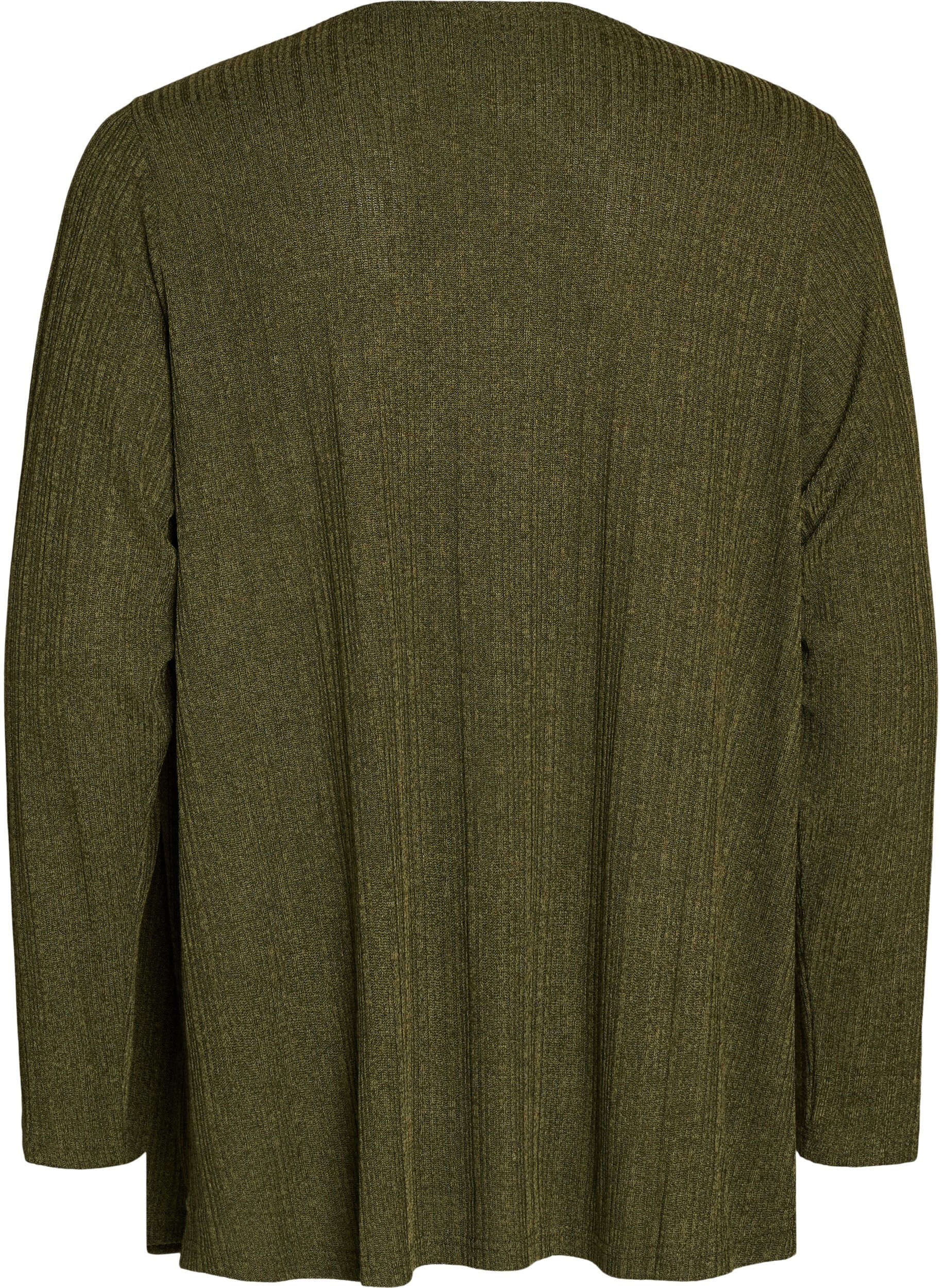 ZizzifashionOpen cardigan in textured jersey, Blue, Packshot image number 1