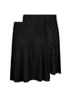 2-pack skirt in viscose, Black, Packshot image number 1