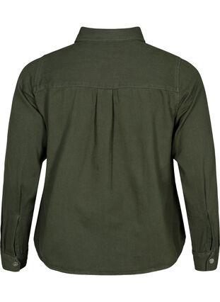 Canvas jacket with buttons, Forest Night, Packshot image number 1