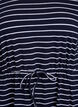 Striped midi dress in cotton with short sleeves, Blue, Packshot image number 2