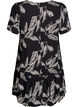 FLASH - Dress in viscose with cutline, Black, Packshot image number 1