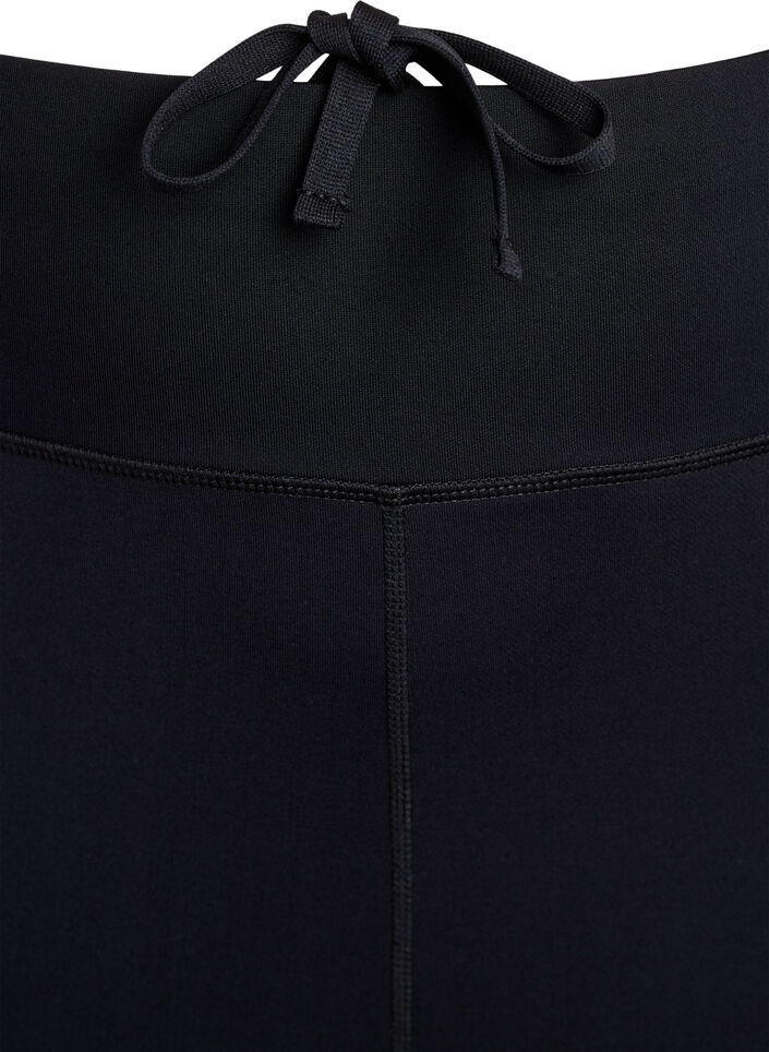 Capri running tights with light compression, Black, Packshot image number 3