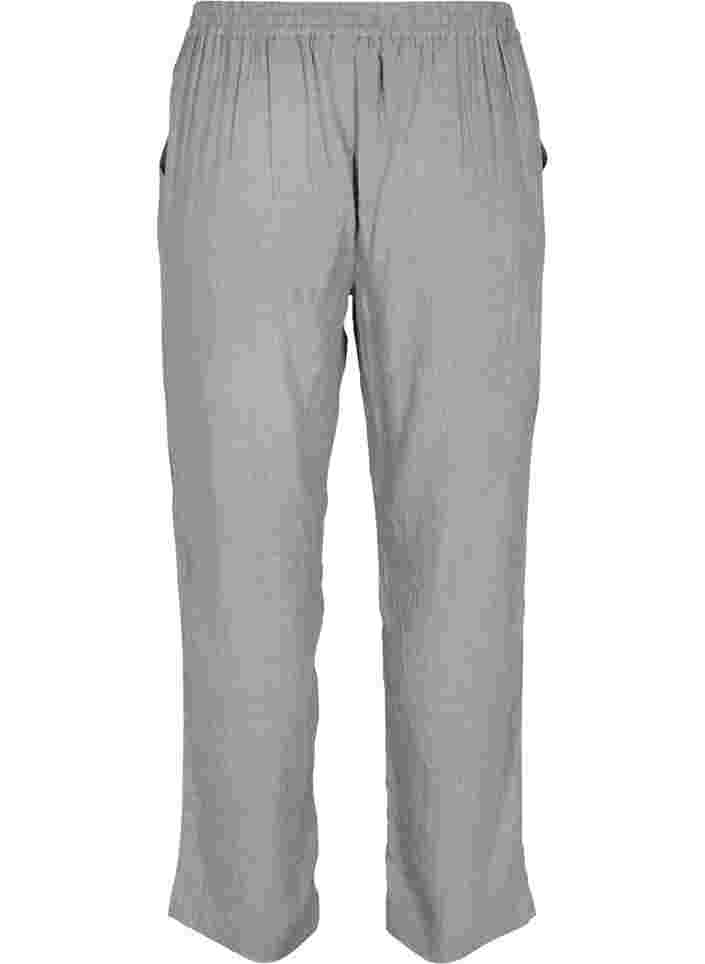 Classic trousers with pockets, Grey Melange, Packshot image number 1