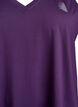Workout top with v-neck, Purple, Packshot image number 2