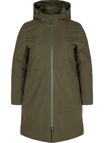 Winter jacket with adjustable waist, Forest Night, Packshot image number 0
