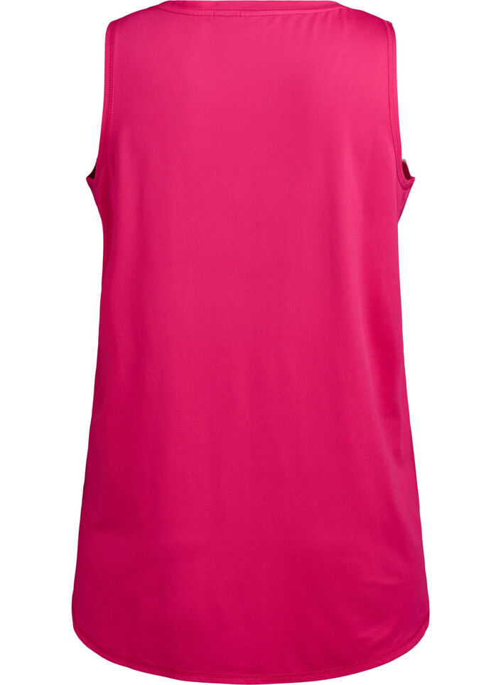 Workout top with v-neck, Pink, Packshot image number 1