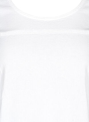 Short sleeve cotton dress, White, Packshot image number 2
