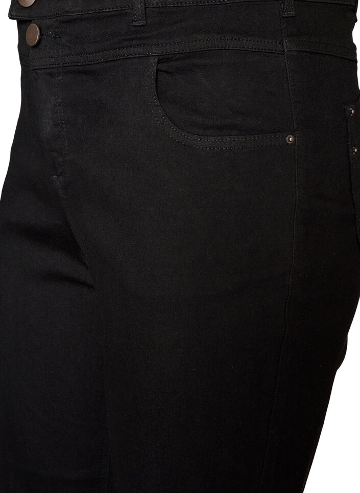 Regular fit Gemma jeans with a high waist, Black, Packshot image number 2