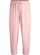Loose velour trousers with a high waist and pockets, Rose, Packshot image number 0