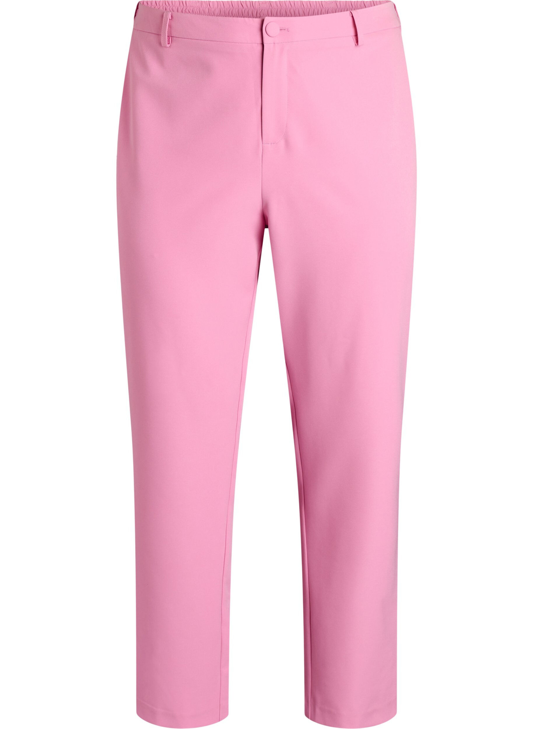 Zizzifashion Trousers with pockets and straight legs, Pink, Packshot image number 0