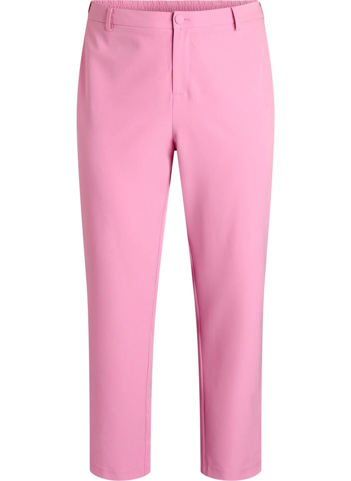 Trousers with pockets and straight legs, Pink, Packshot image number 0