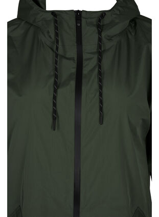 Raincoat with pockets and hood, Forest Night, Packshot image number 2