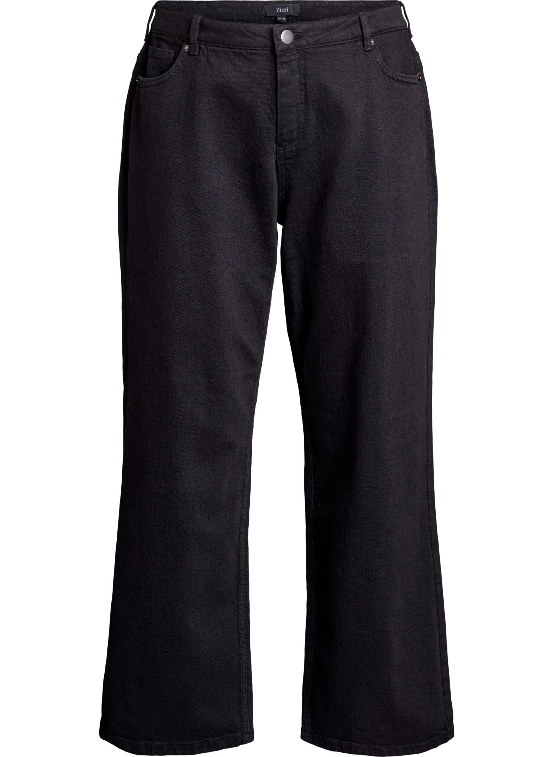 Wide leg jeans with high waist