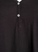 Long-sleeved t-shirt with V-neck and buttons, Black, Packshot image number 2