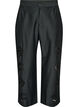 Cotton trousers with embroidered cut-outs, Black, Packshot image number 0