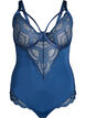 Underwired lace body with strap detail, Blue, Packshot image number 0