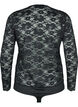 Lace body with long sleeves, Black, Packshot image number 1