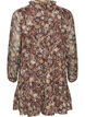 Chiffon dress with floral print and ruffle layers, Brown, Packshot image number 1