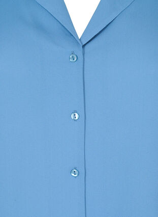 V-neck shirt with smock, Captains Blue, Packshot image number 2