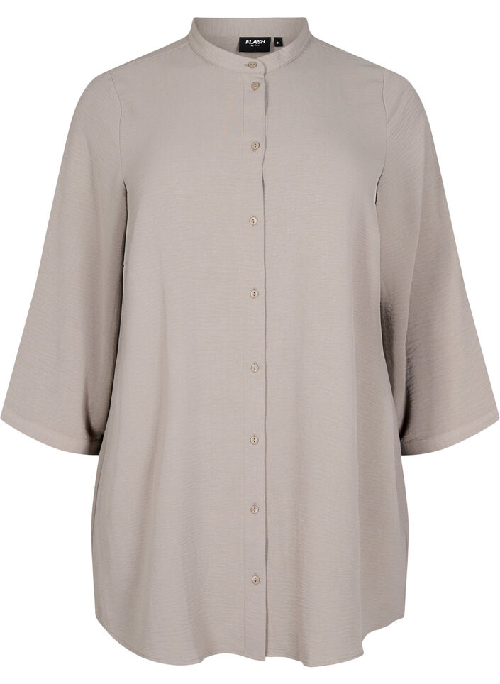 Tunic with 3/4 sleeves, Beige, Packshot image number 0