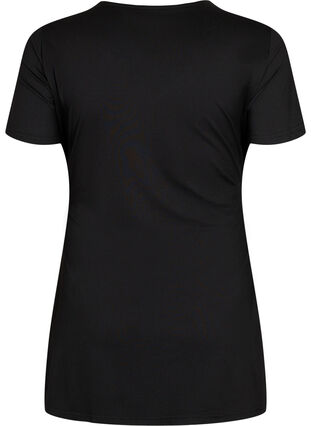 Short sleeve maternity blouse, Black, Packshot image number 1
