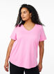 FLASH - V-neck T-shirt, Pink, Model image number 0