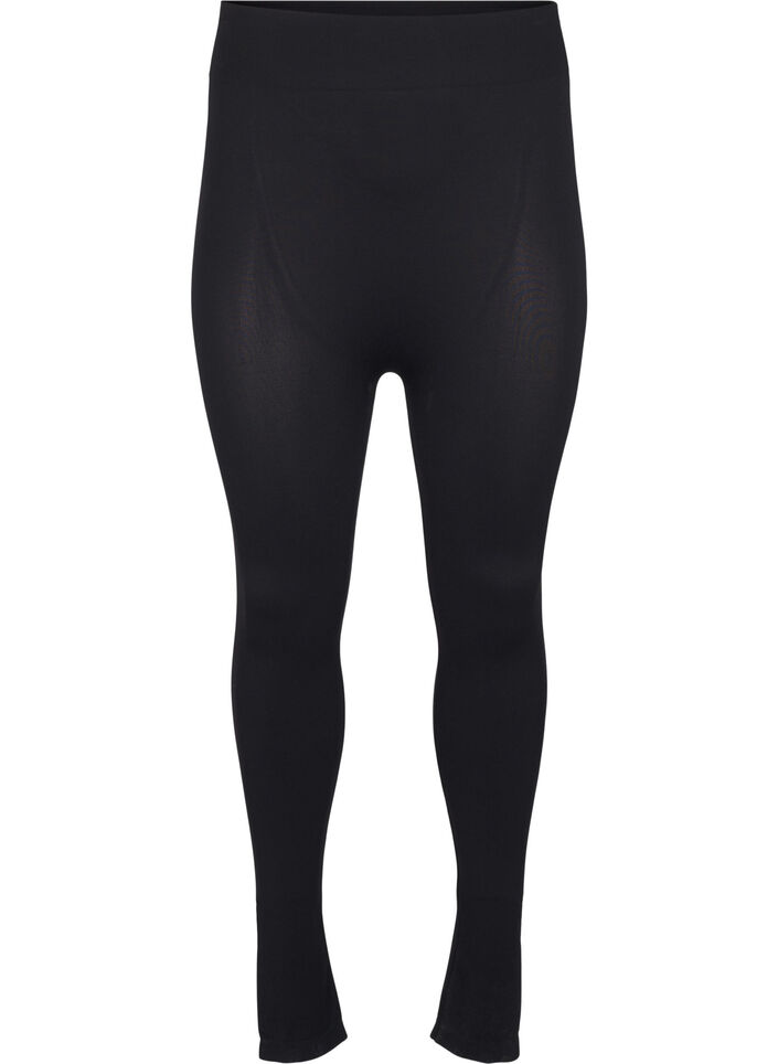 Seamless basic leggings, Black, Packshot image number 0