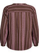 Blouse with embroidered pattern, Brown, Packshot image number 1