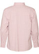 Loose checked shirt with a tie-belt, Rose, Packshot image number 1